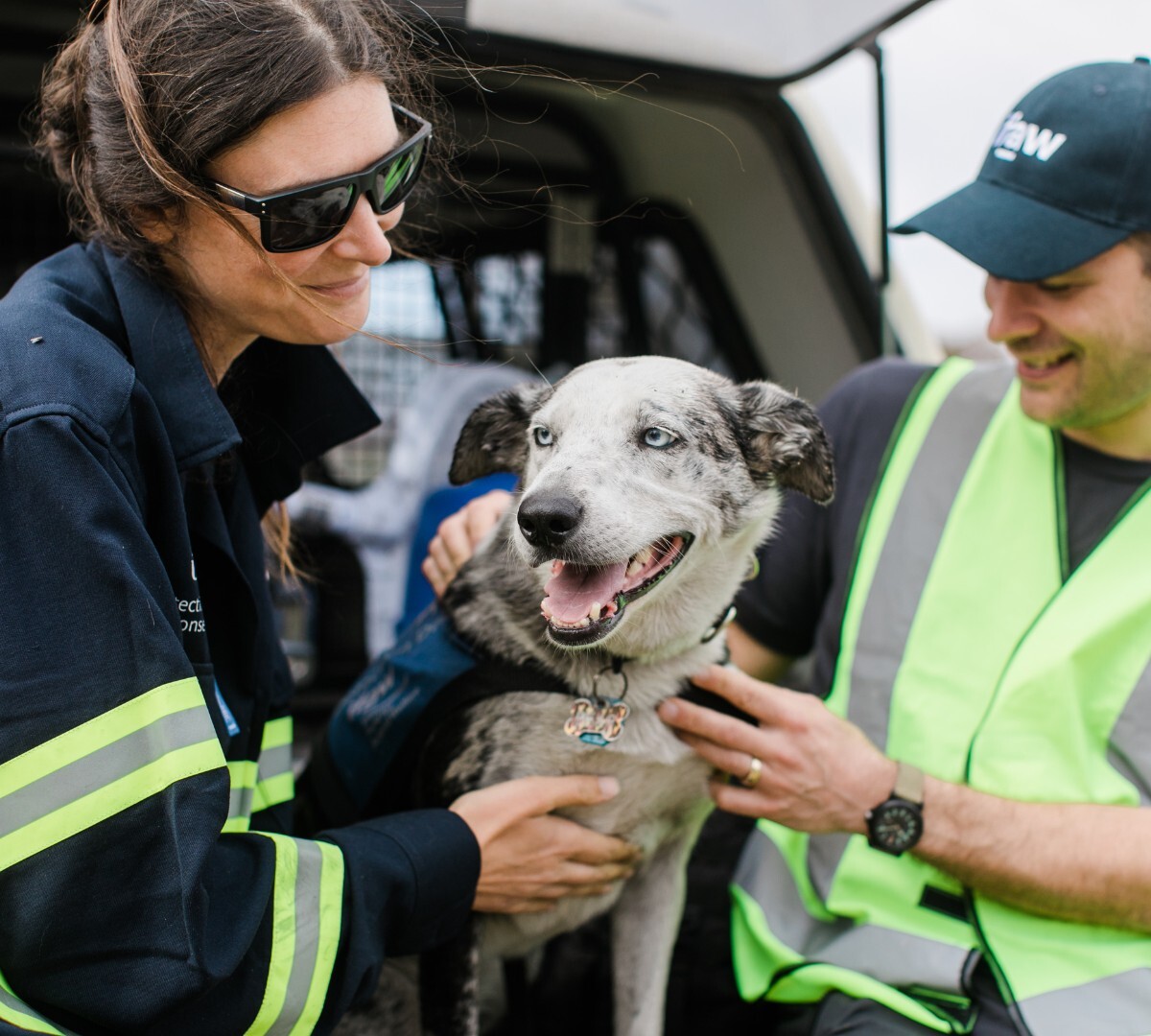 IFAW ambassador for the Netherlands, Nicolette Kluijver, with Team Lioness in Amboseli, Kenya. Photo: Michael Zomer / © IFAW